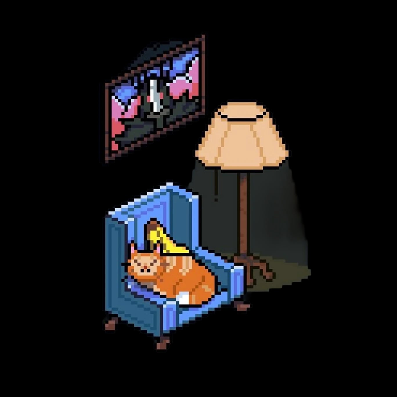cat on a chair