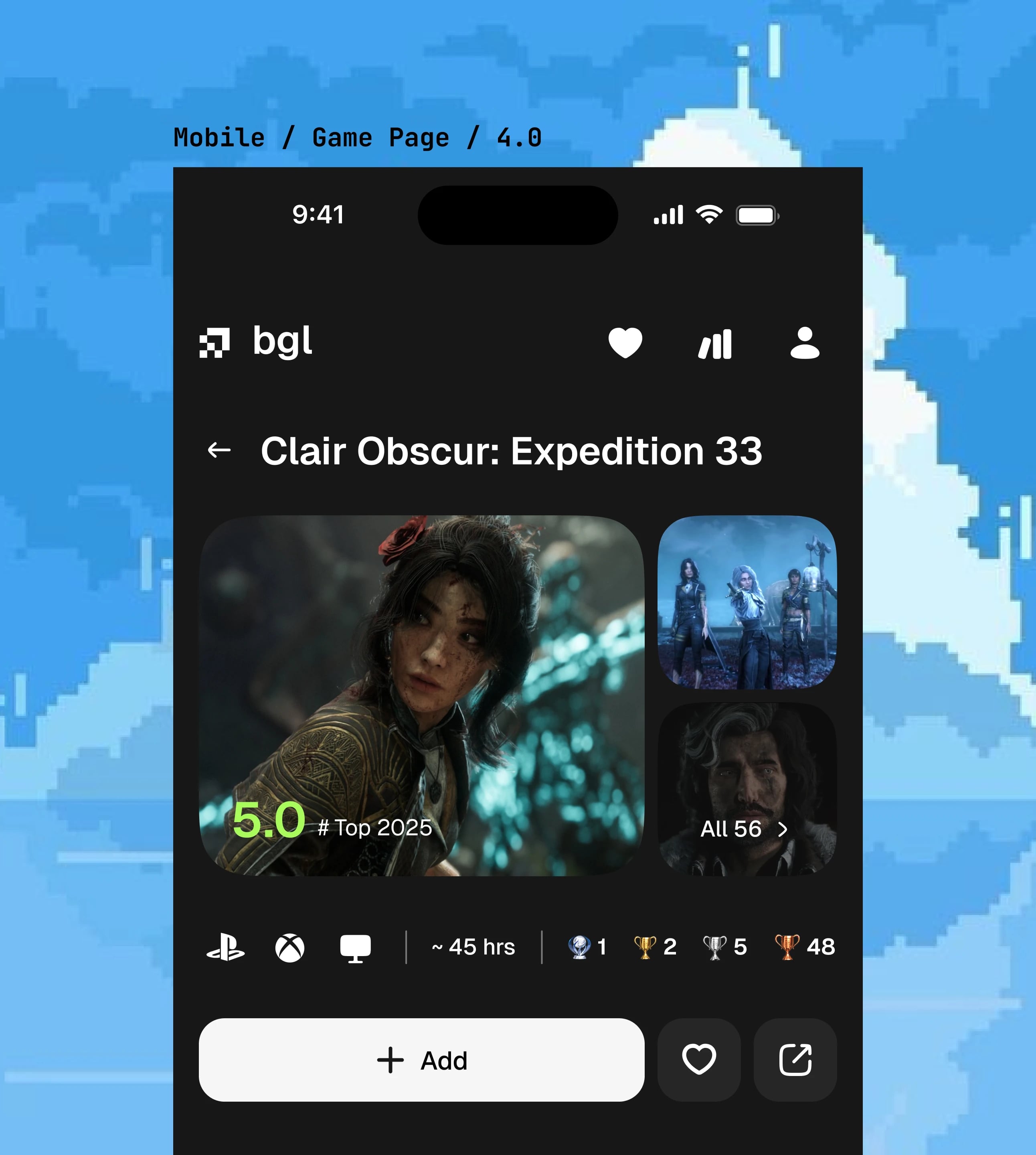 game page